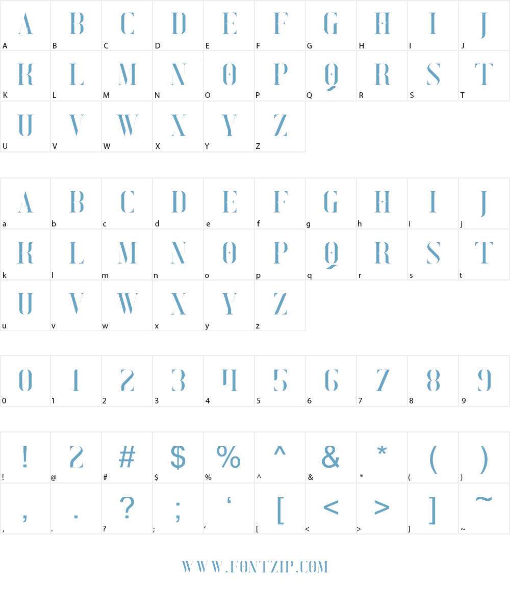 EXQUISITE - SERIF TYPEFACE Font Character