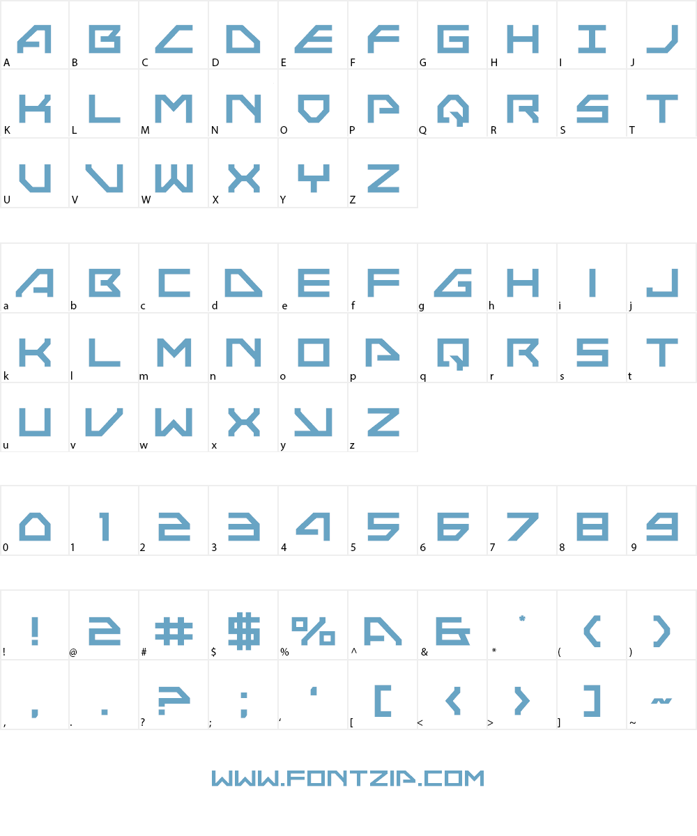 Neo-Navy Font Character