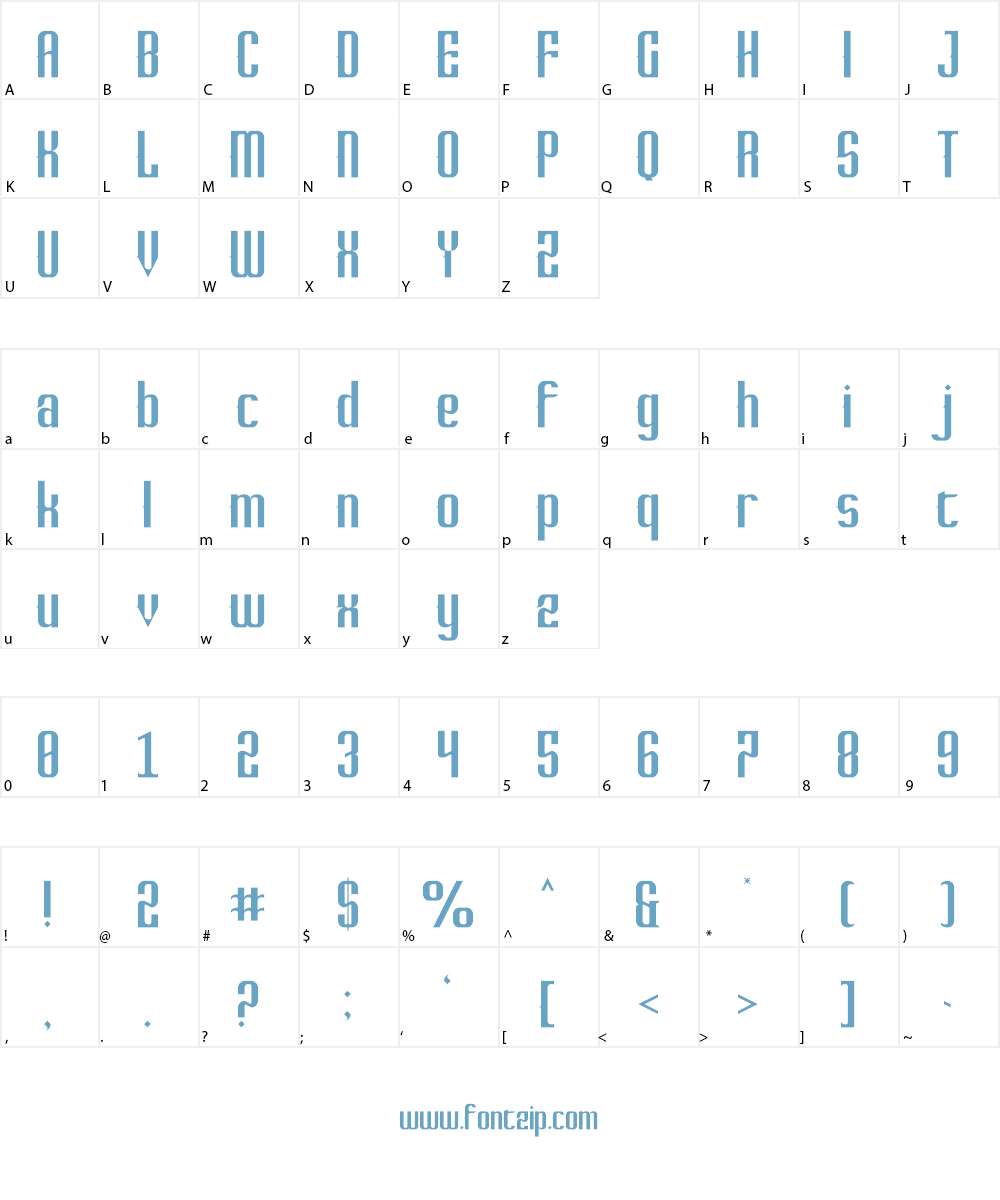 Phenomenologist Font Character