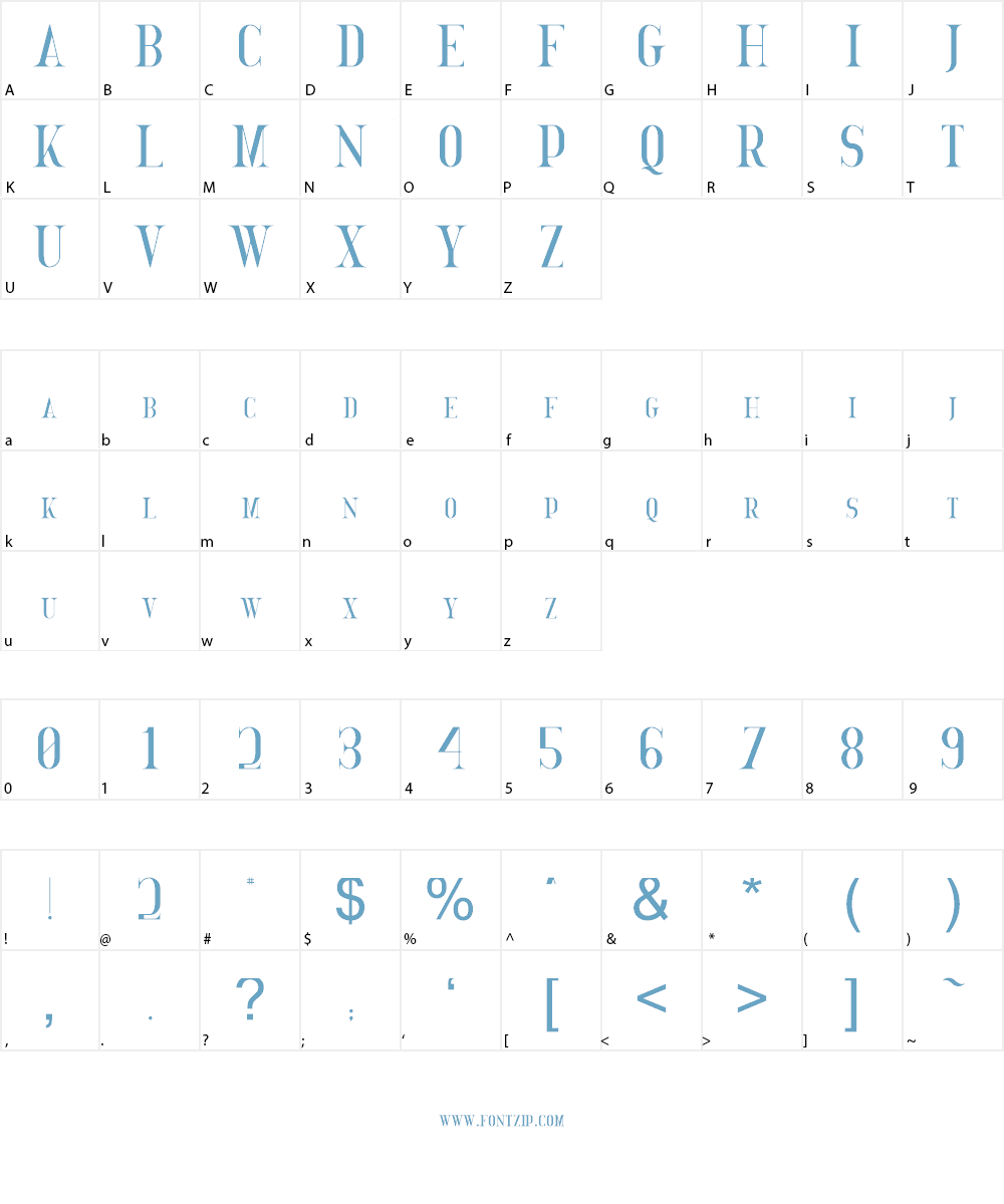 GOLDEN BIRD SERIF Font Character