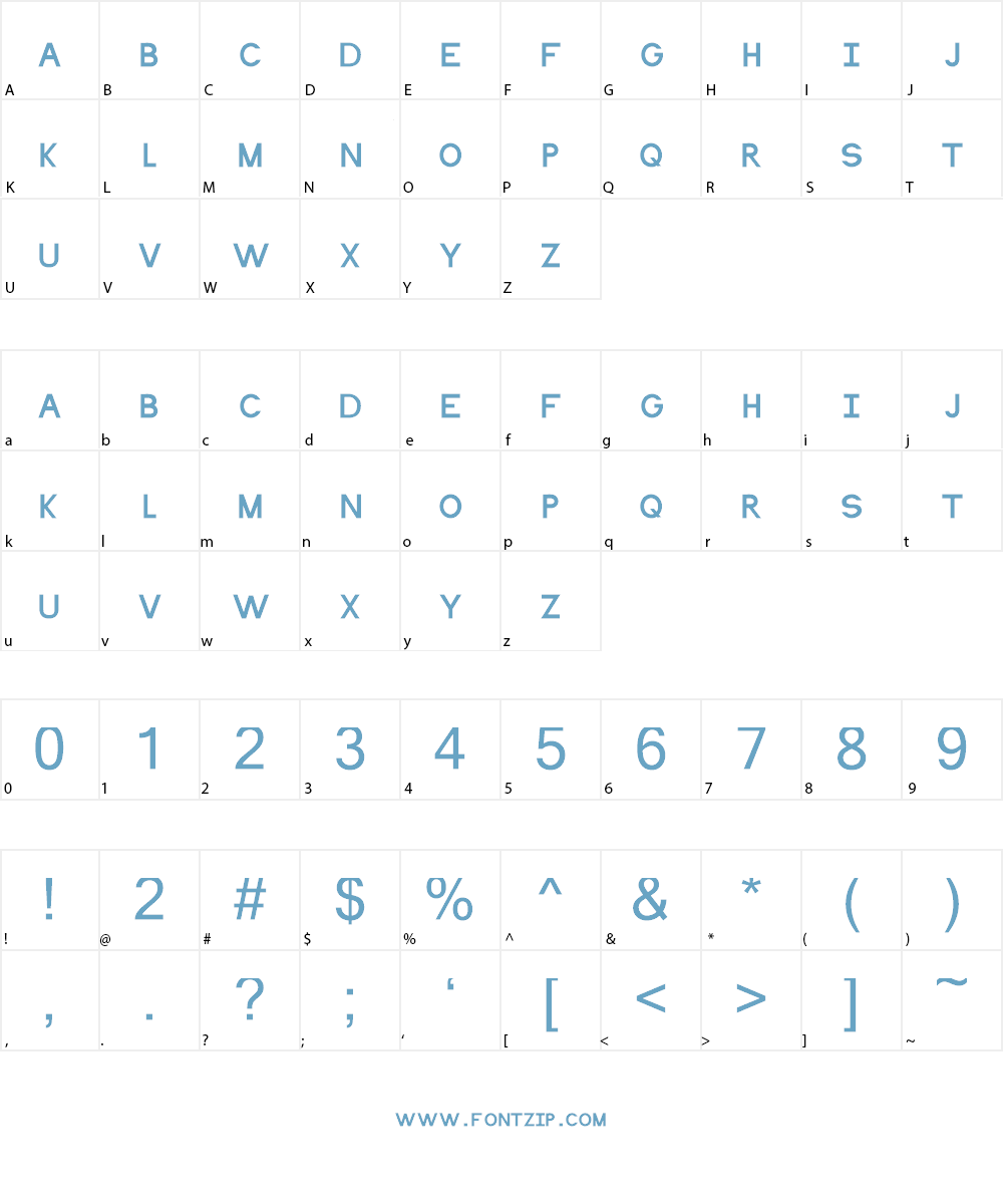 Katavica Font Character