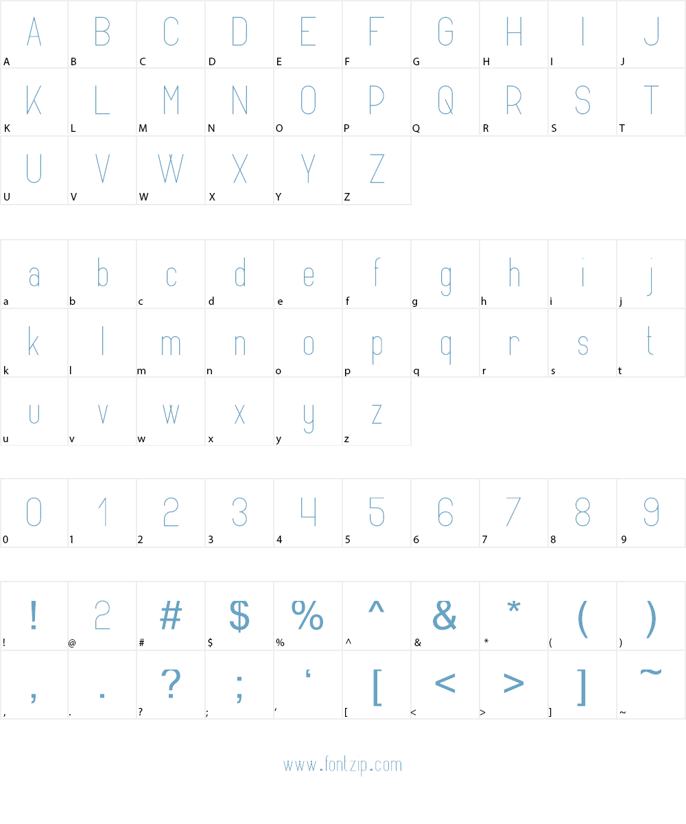 OPINIO - SANS SERIF Font Character