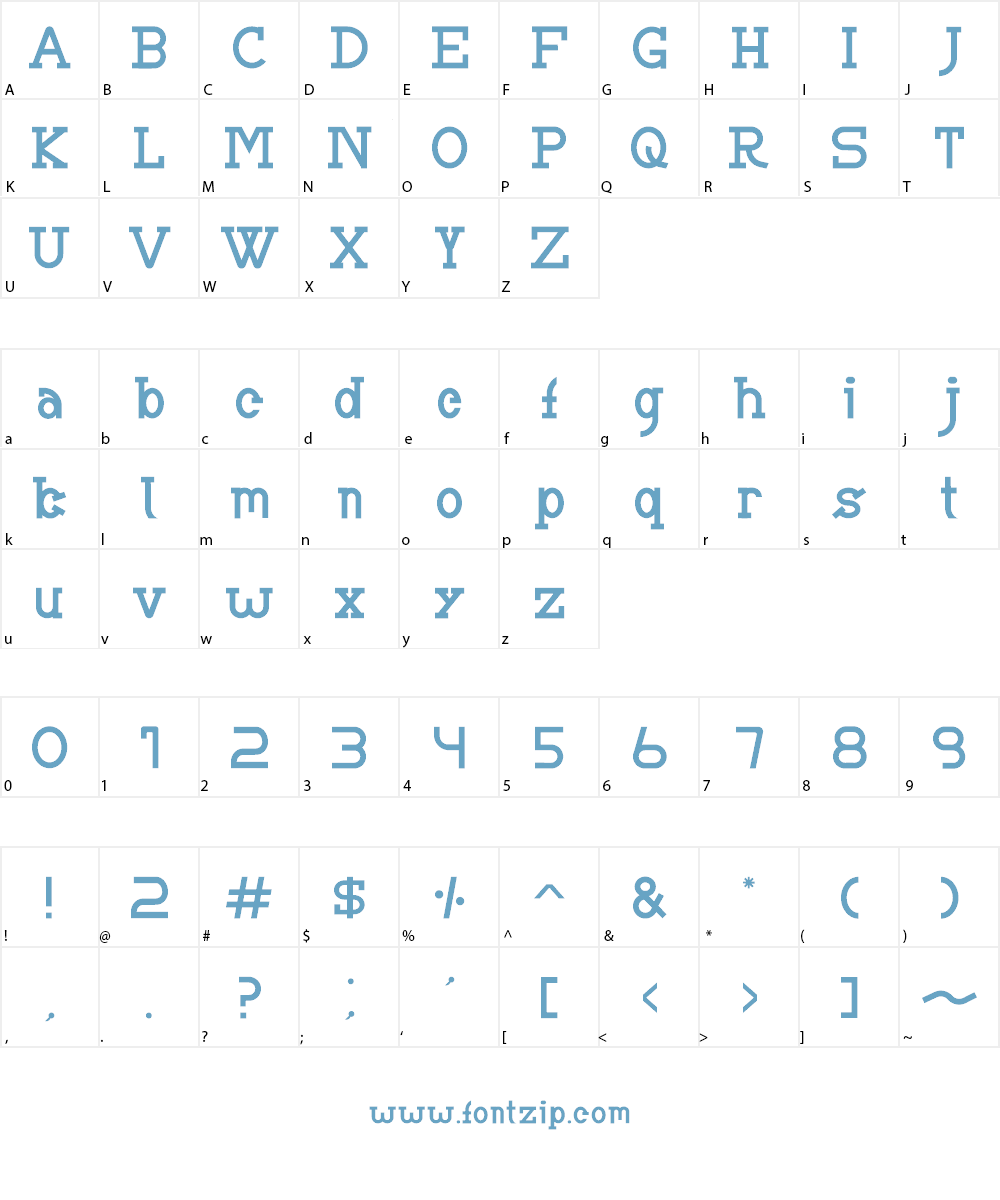 BRIAN WORTH Font Character