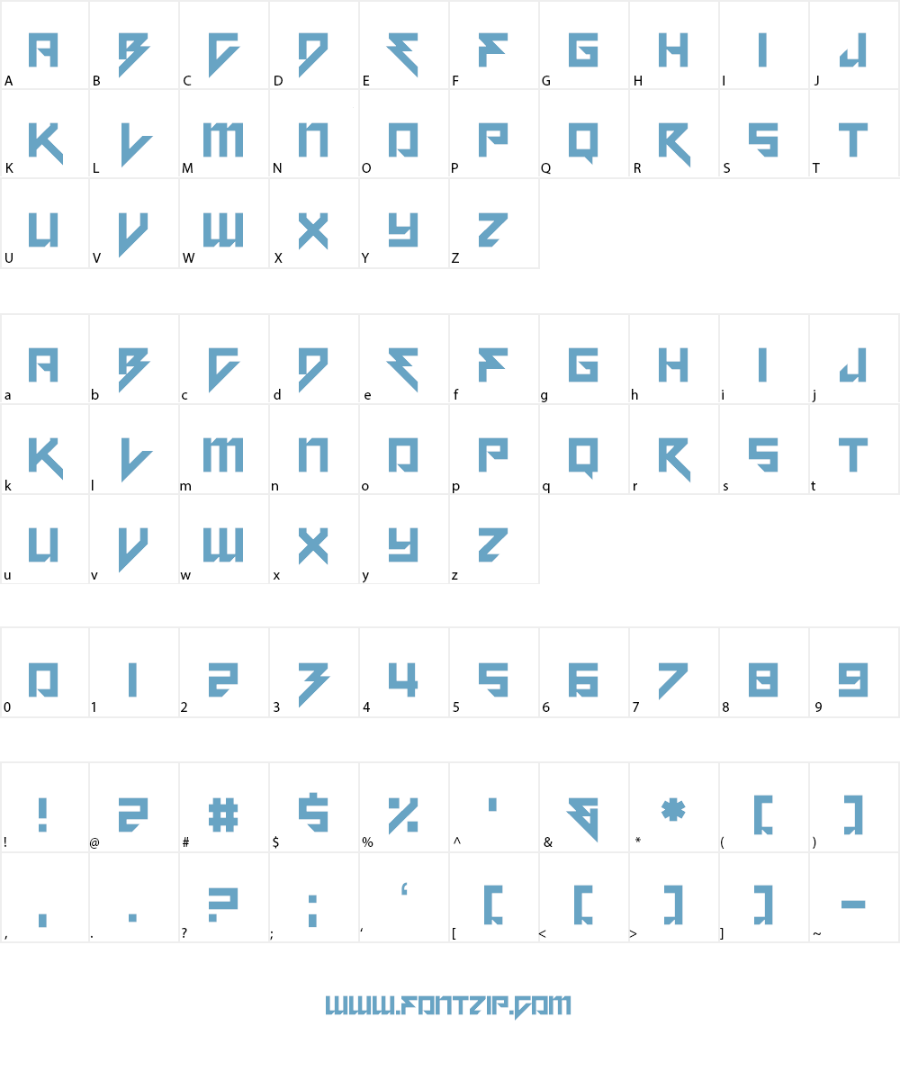 Motorstrike Font Character