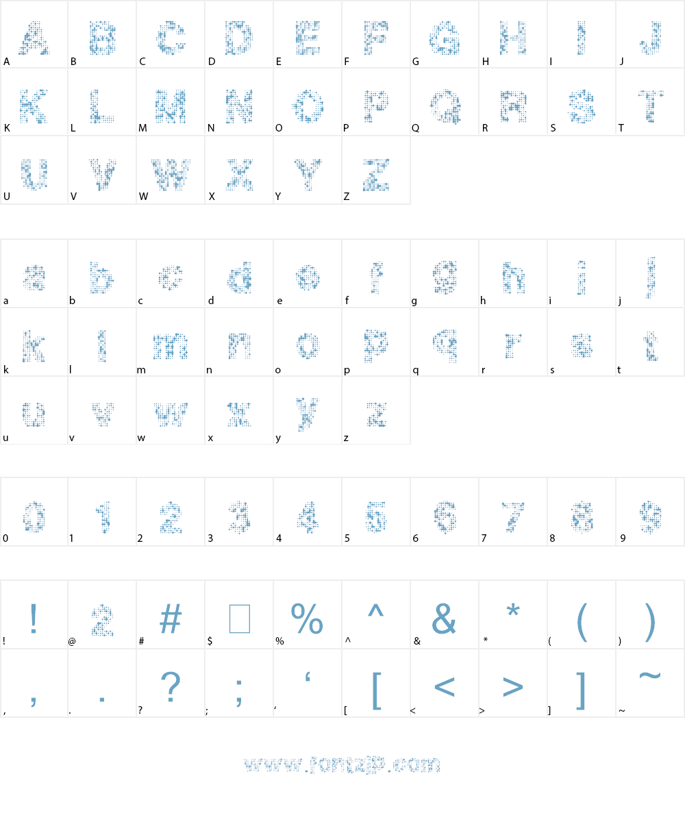 PixelDrip Font Character