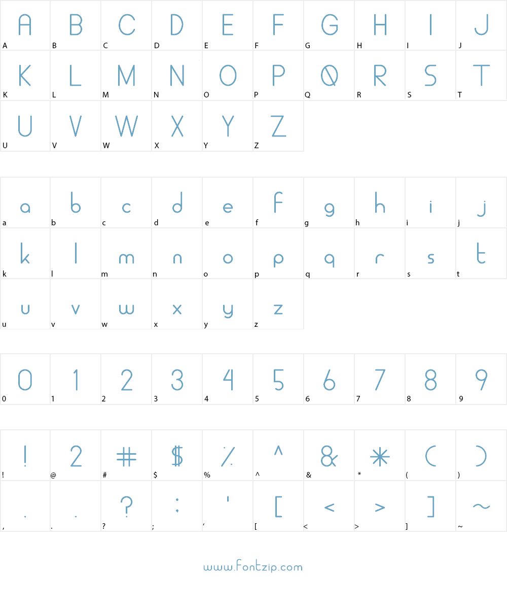 ALDORA Font Character