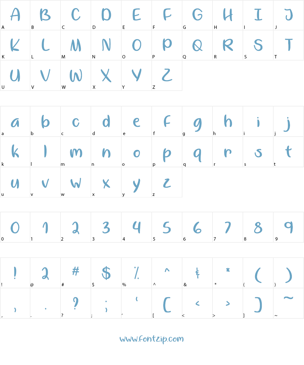 By Me Font Character