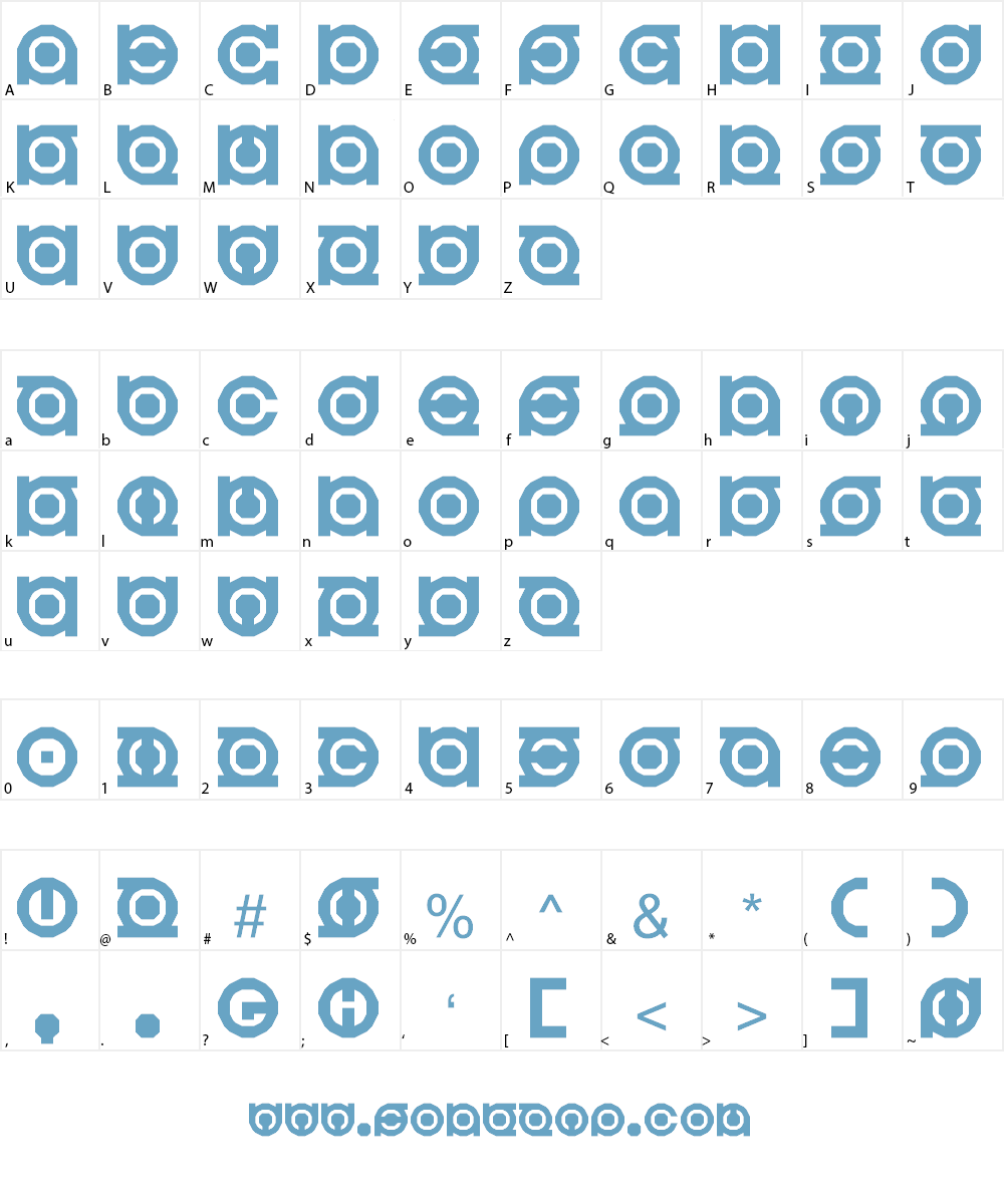 Hyperbowl Font Character