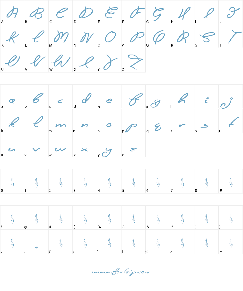 Futures Past Font Character
