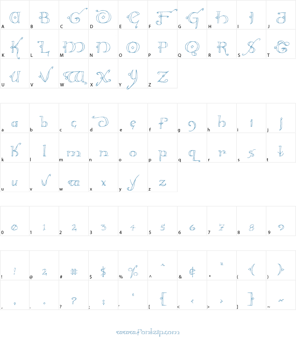 Holly Jingle Font Character