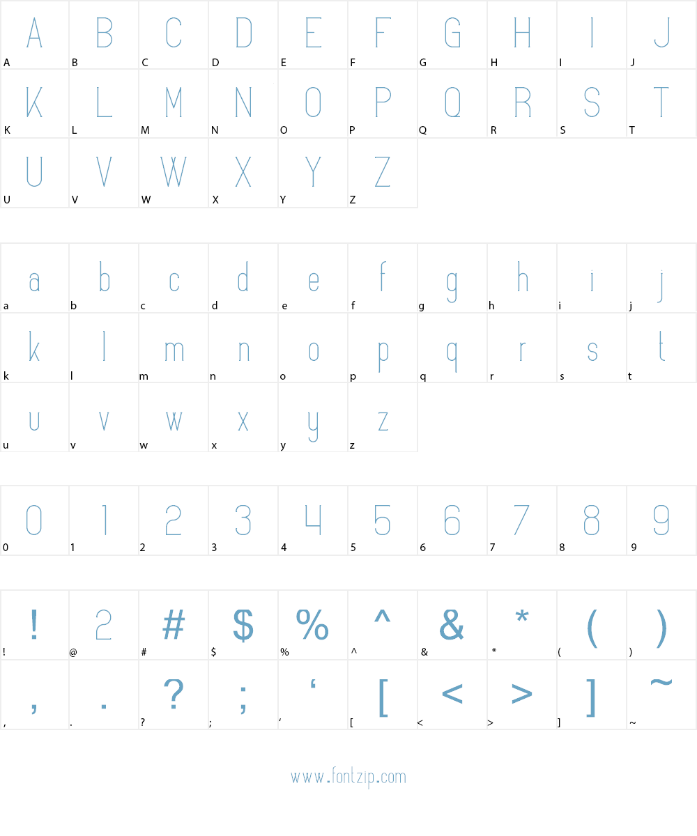 VARNA - SLAB SERIF Font Character