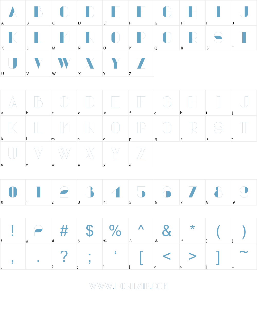 VOVCHIK SERIF Font Character