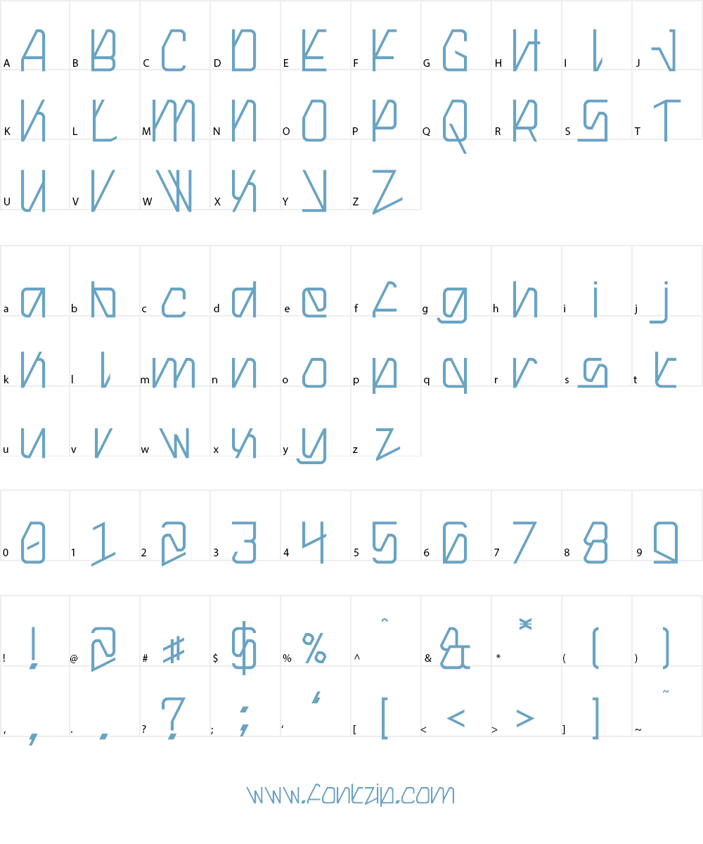 Melanges Font Character