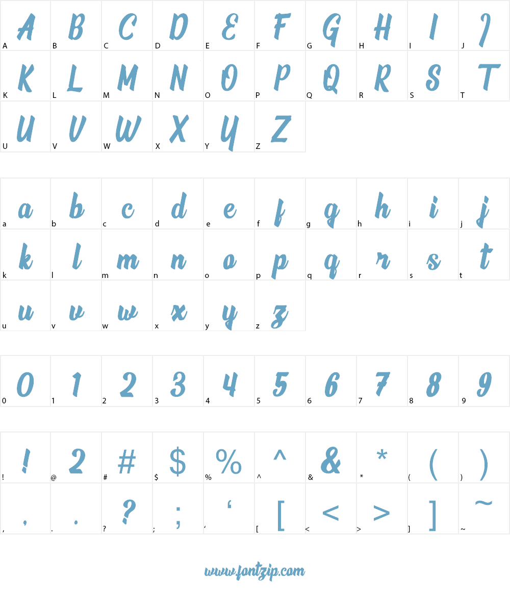 The Phamelo Font Character