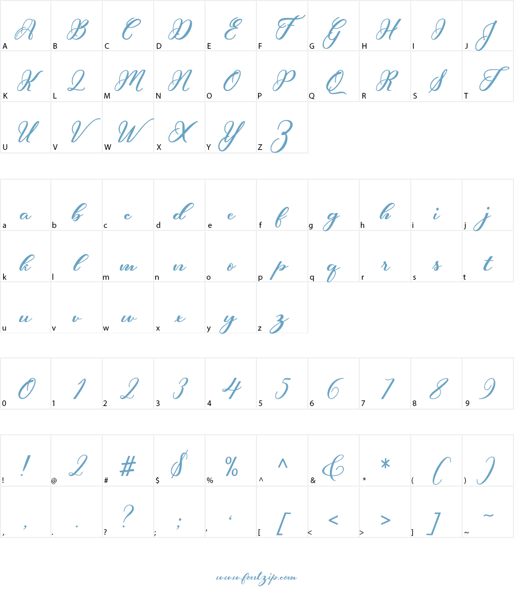 Hunkydory Font Character