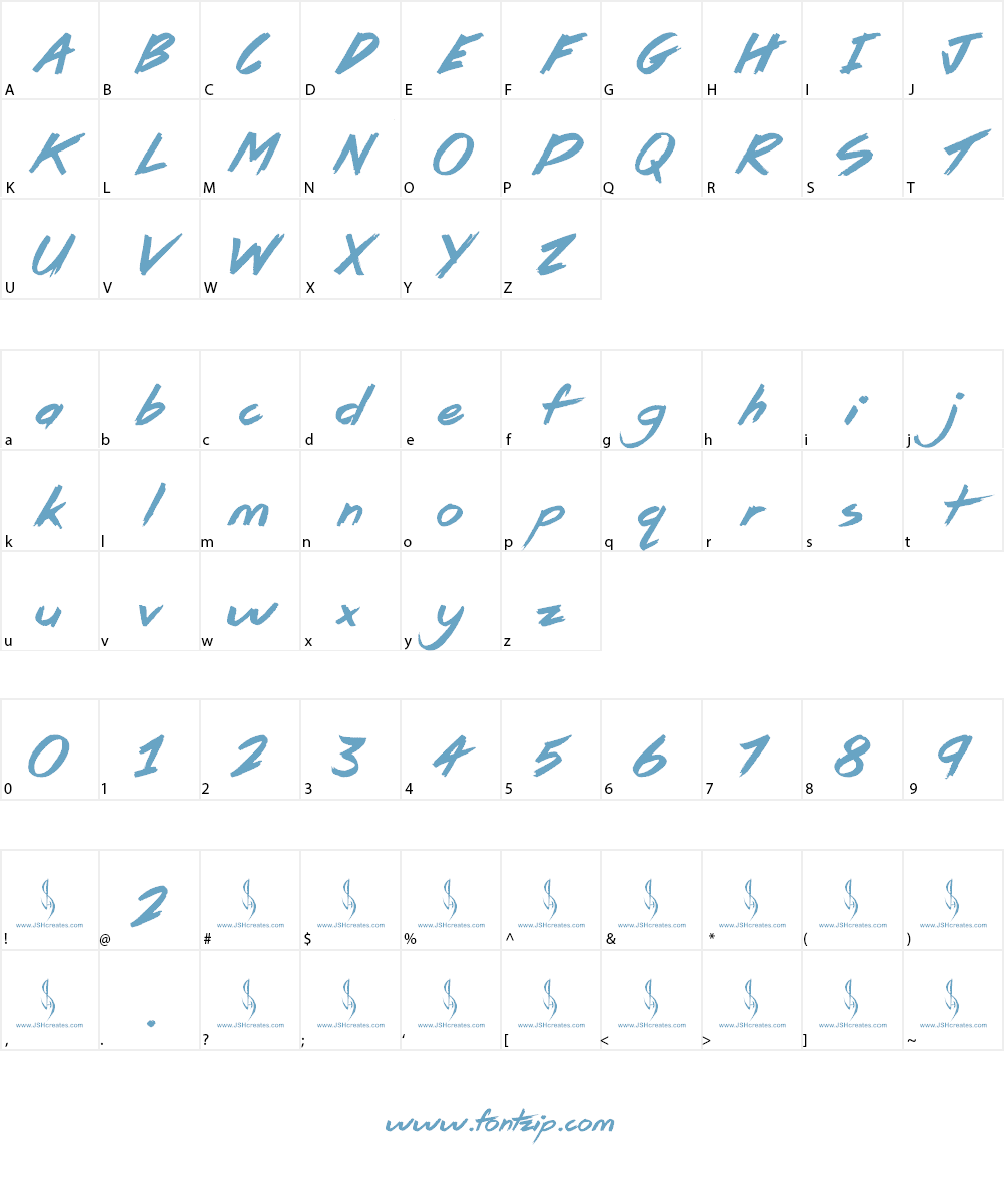 Pirate Scripts Font Character