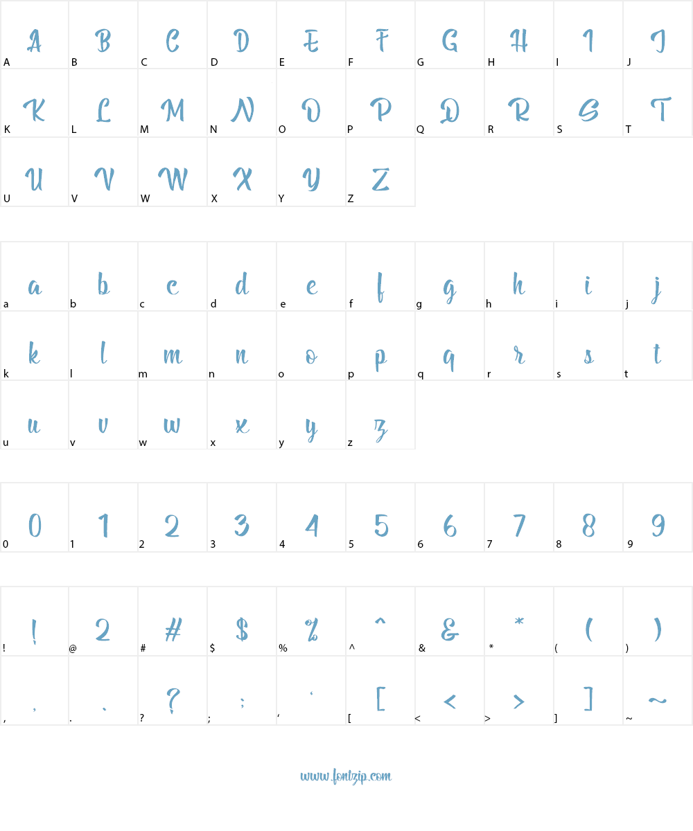 Billy The Gang Font Character