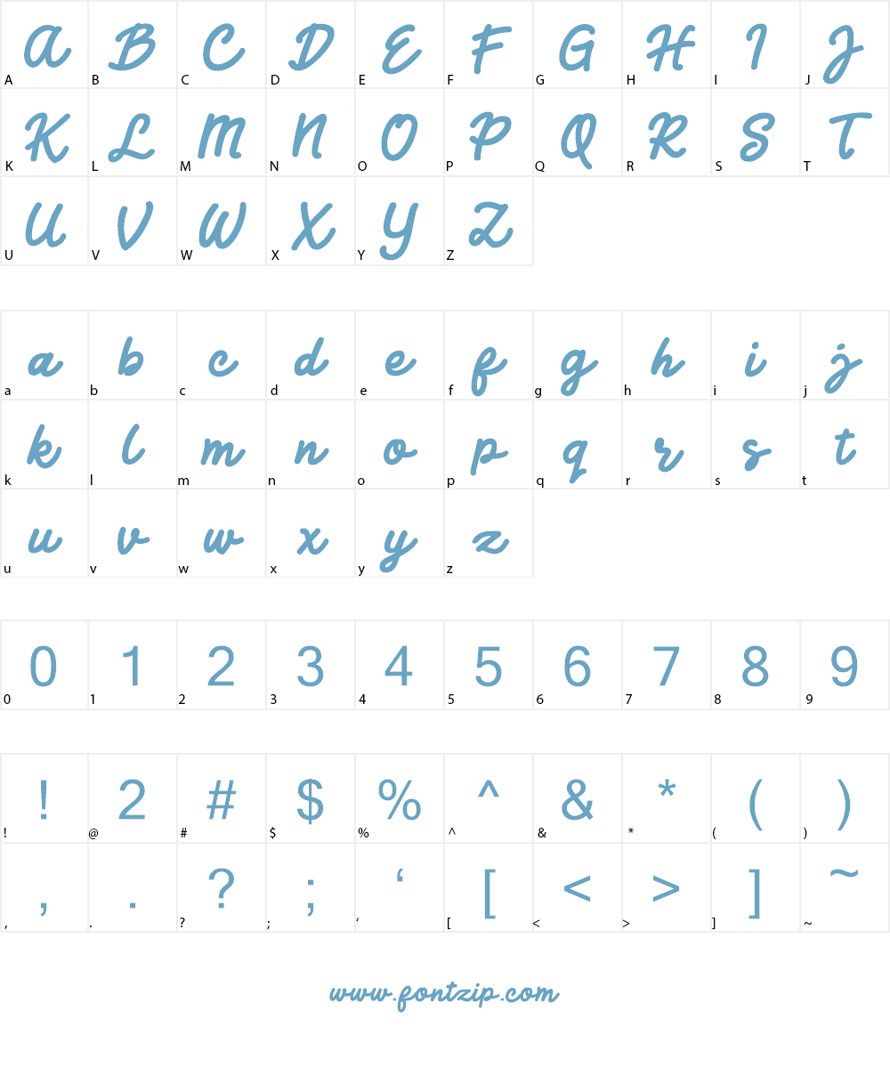Jocky Starline Font Character