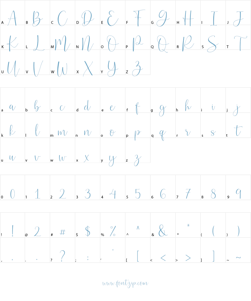 Belly Betty Font Character