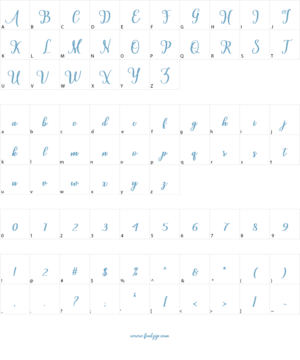 Cardina Font Character