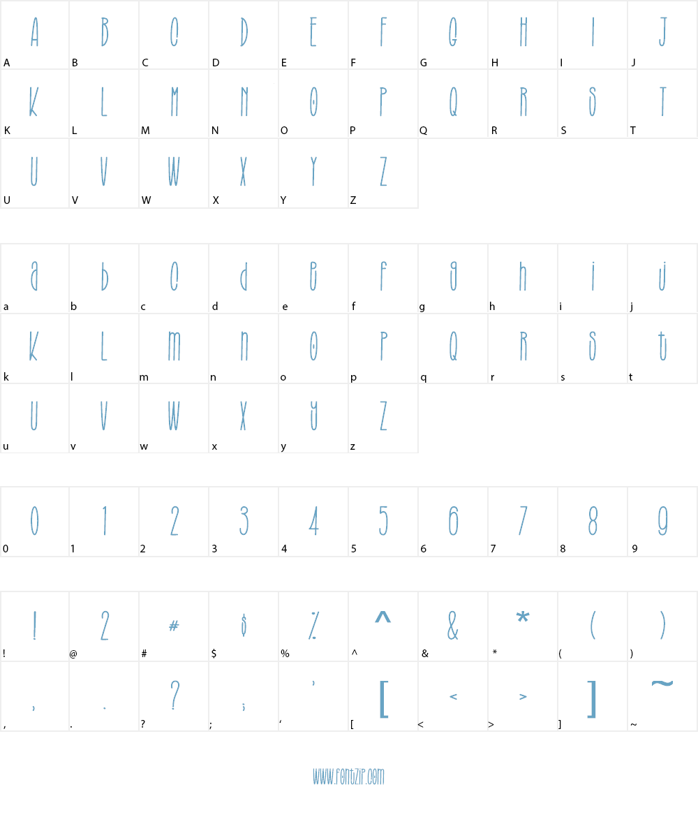 BROUGHT THE STYLE Font Character