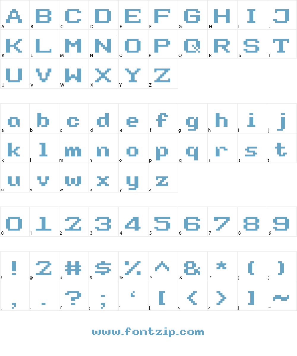Super Legend Boy Font Character