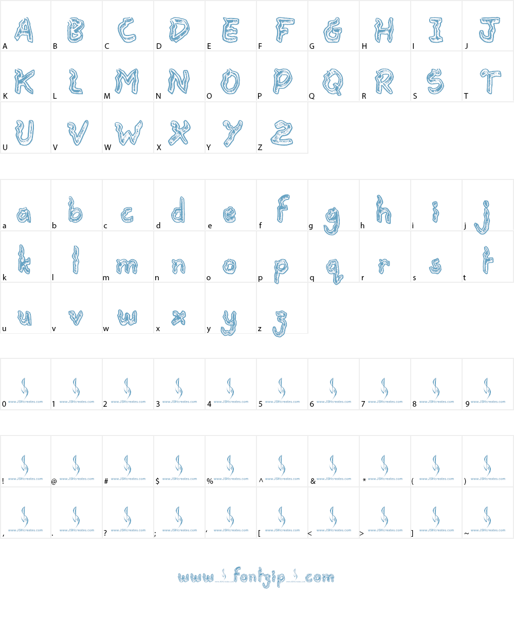 Disturbance Font Character