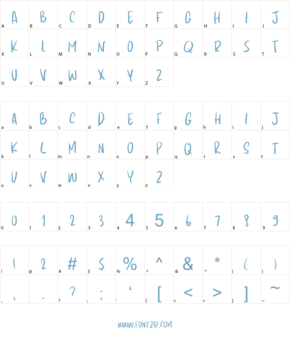 Kapsalon Pencil Font Character