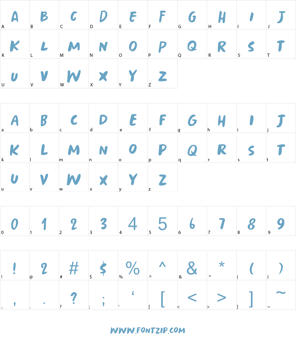 Springwood Brush Font Character