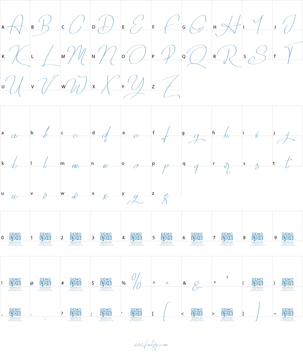 Thinking You Font Character