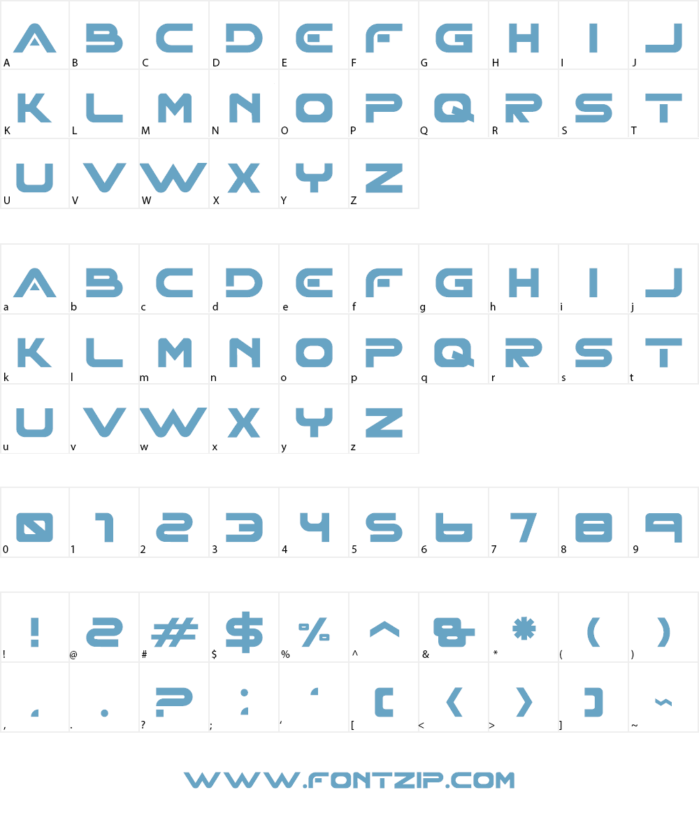 XHARP Font Character