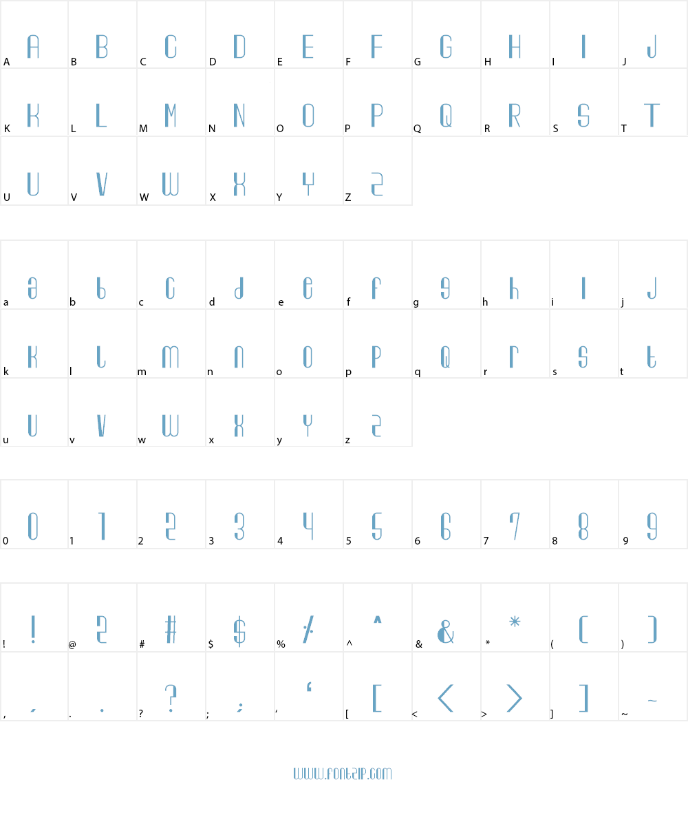 George Harrison & Friends Font Character