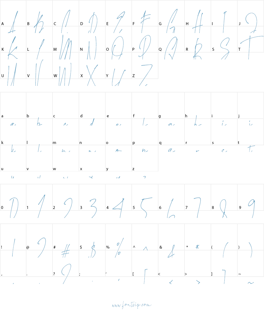James Black Font Character