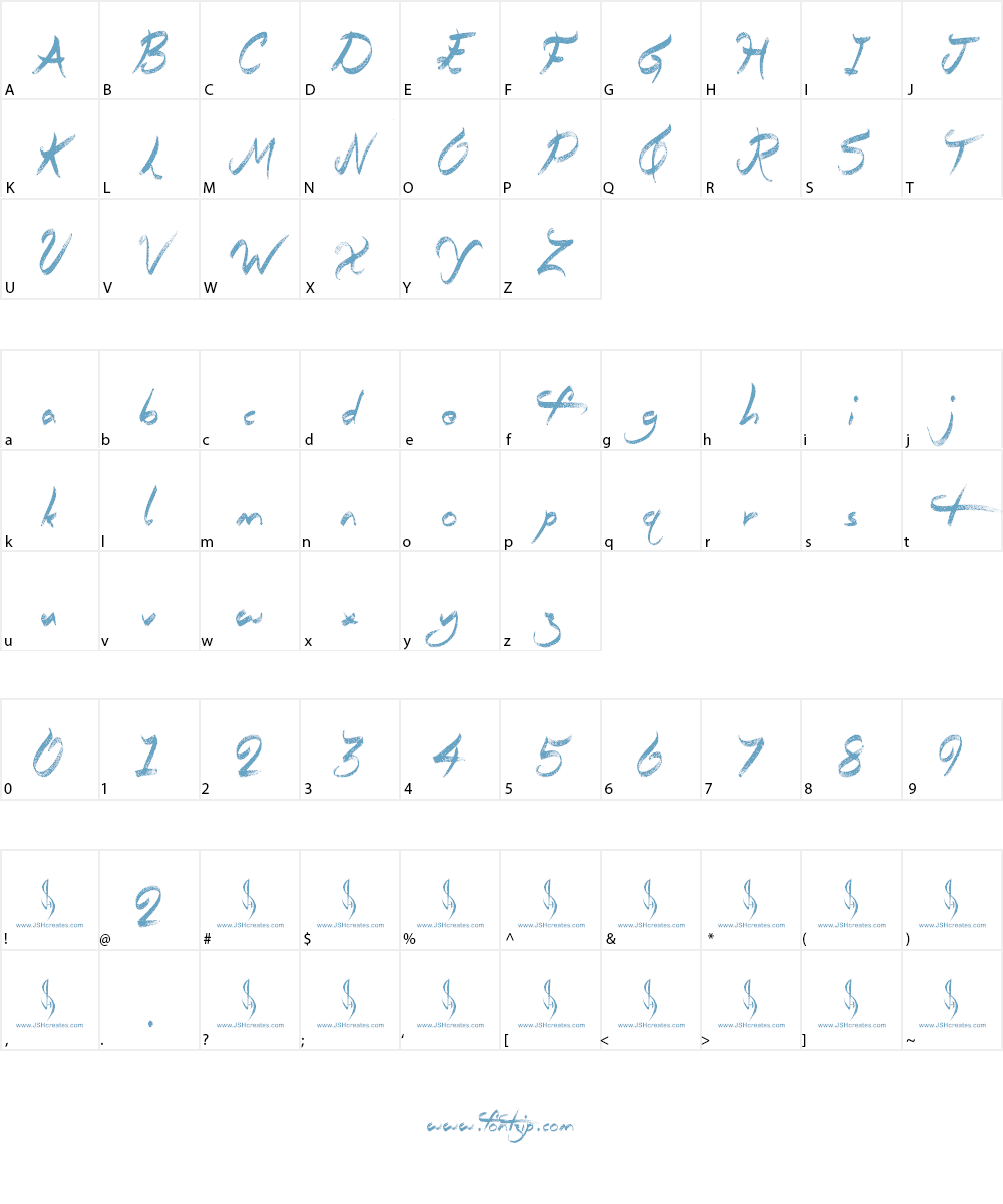 Questionary Font Character