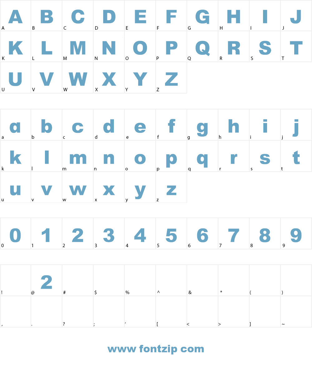 Howvetica Font Character