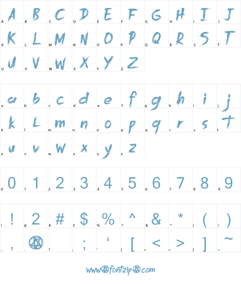 .KILlSPREE. Font Character