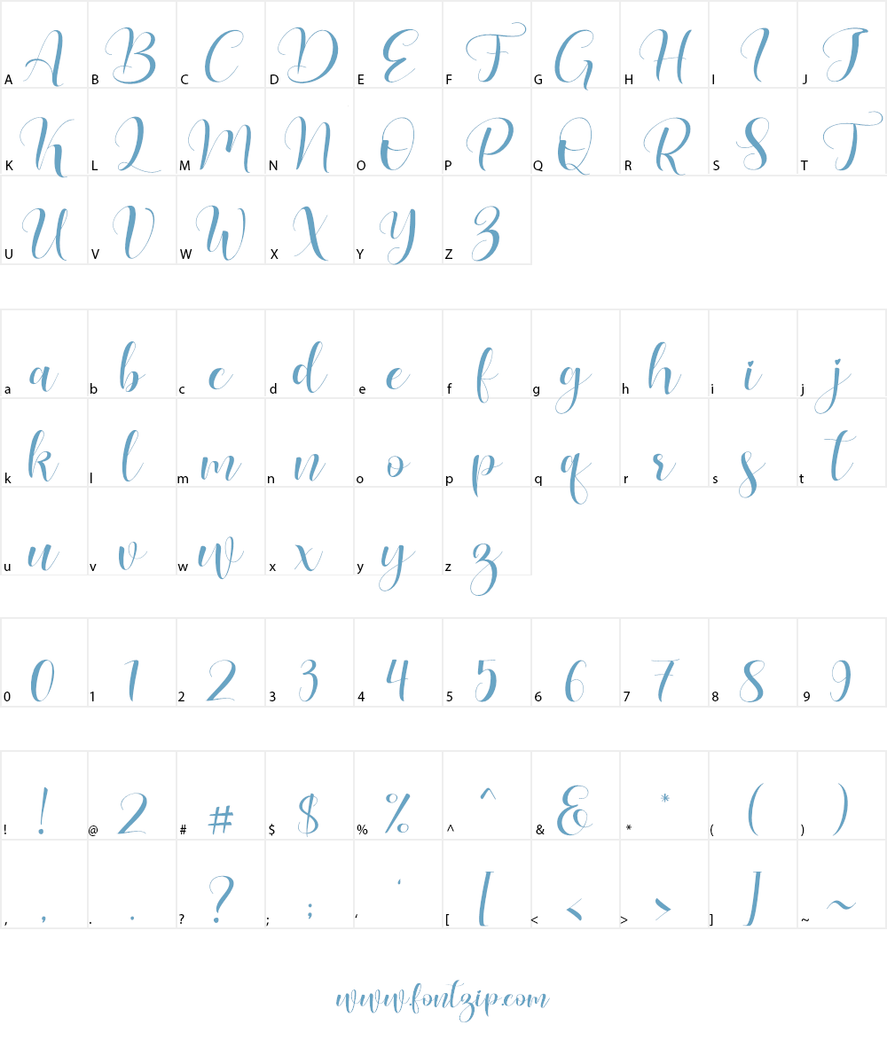 Lovea Font Character