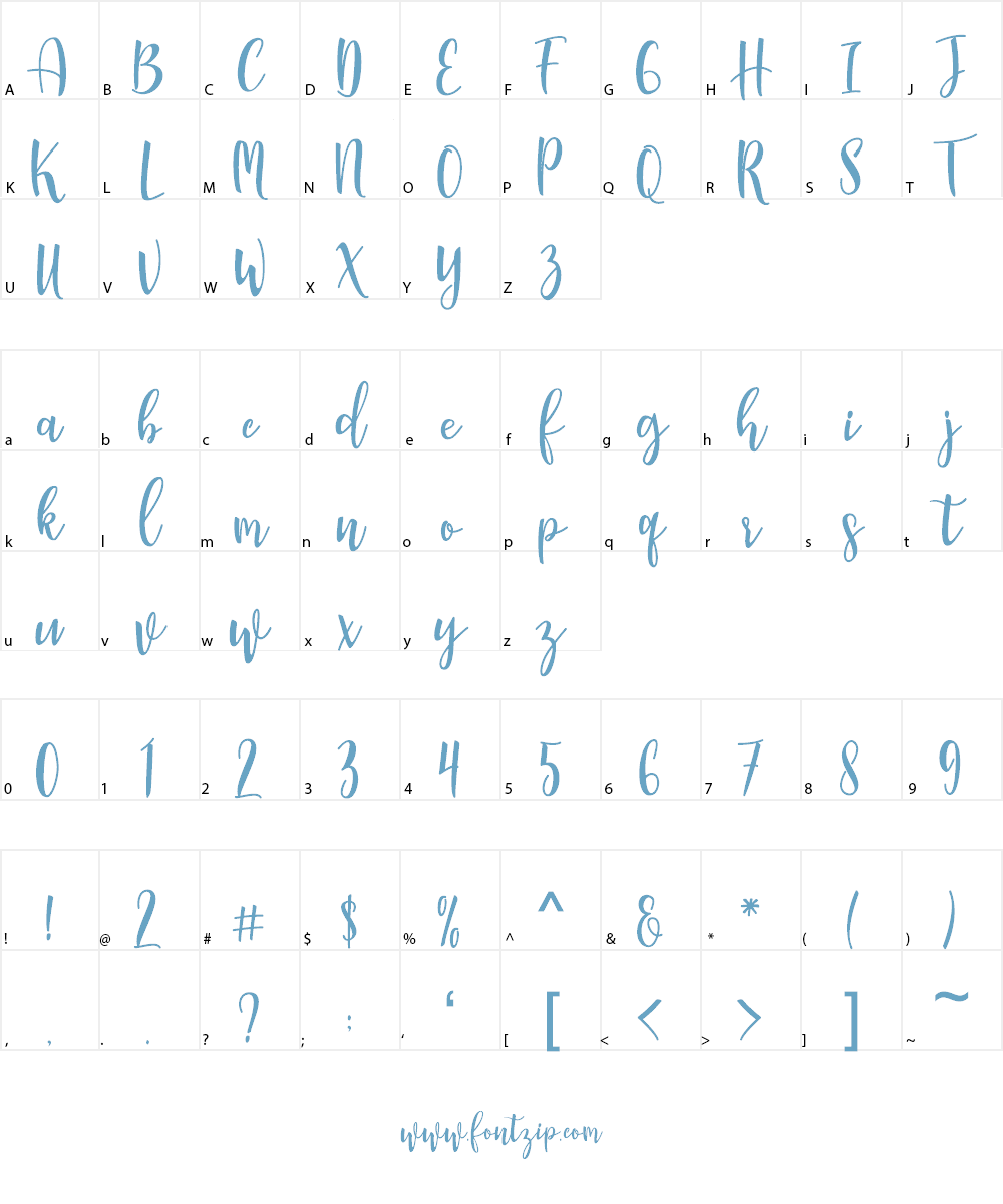 Manda Font Character