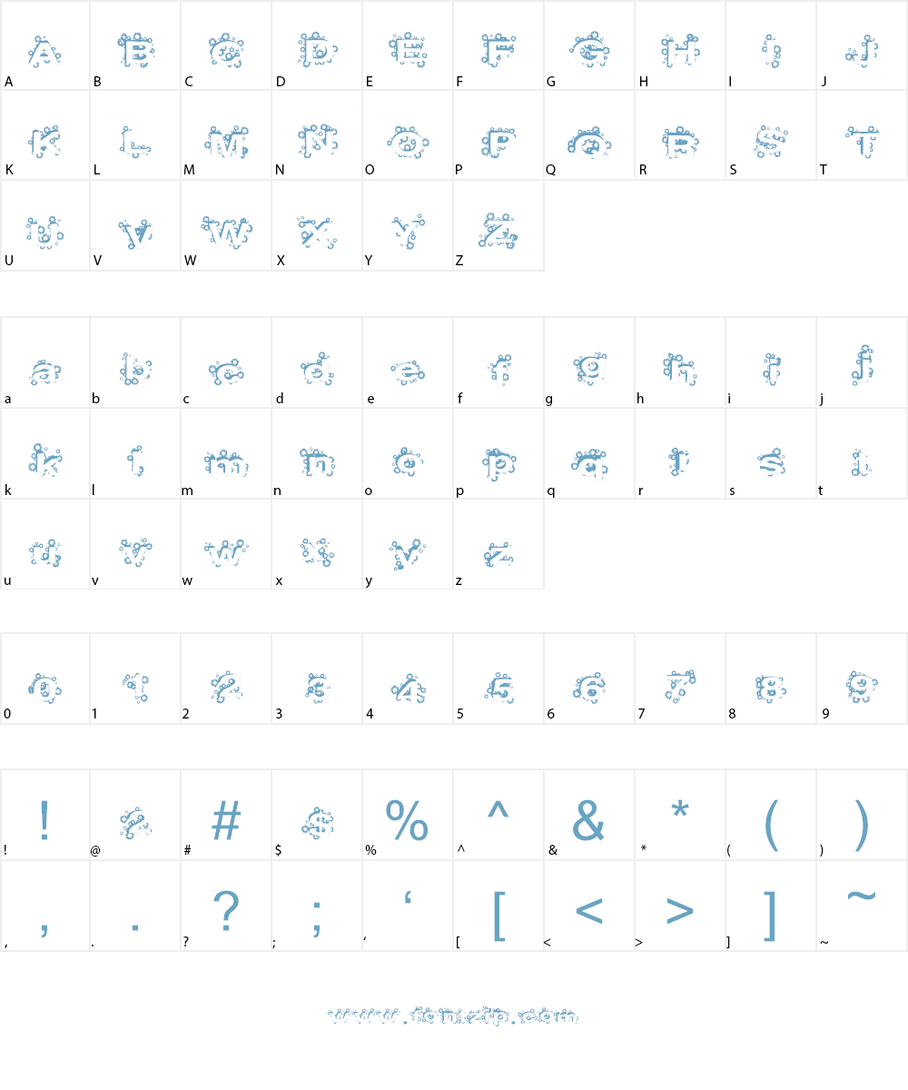 Paint Balls Font Character