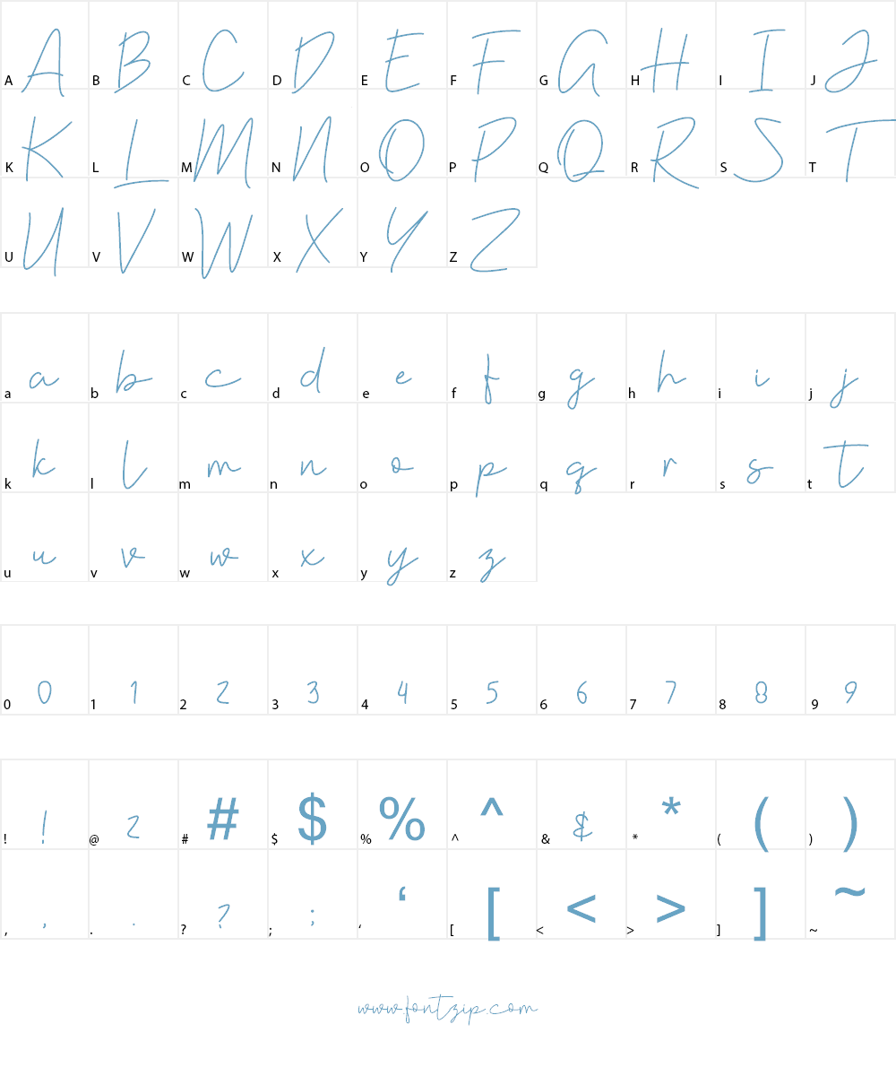 Violia Font Character