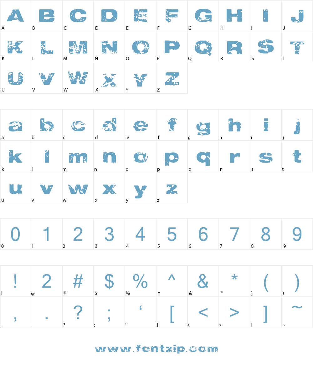 Vtks 785 VRZA Font Character