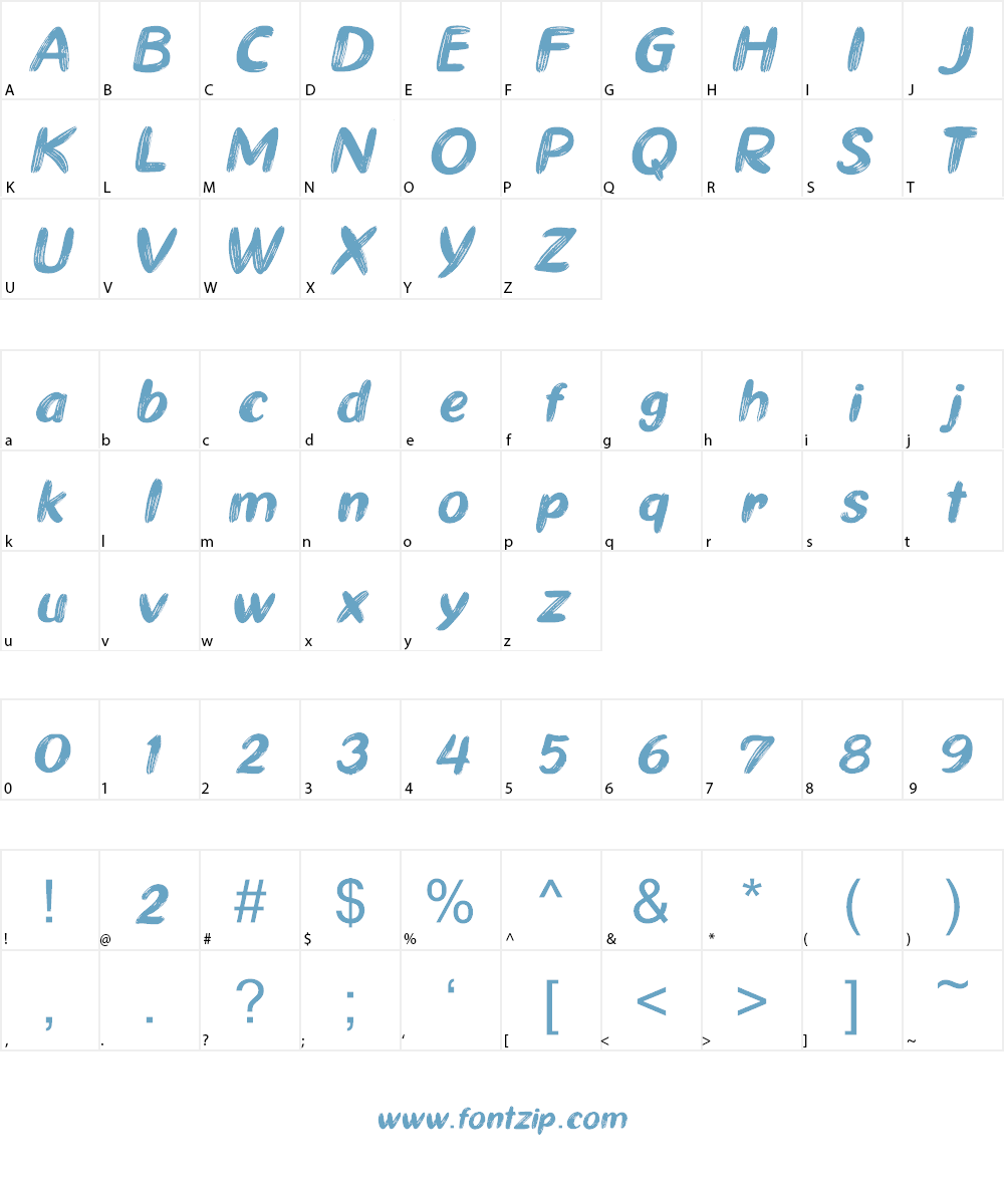 Ghiya Strokes Font Character