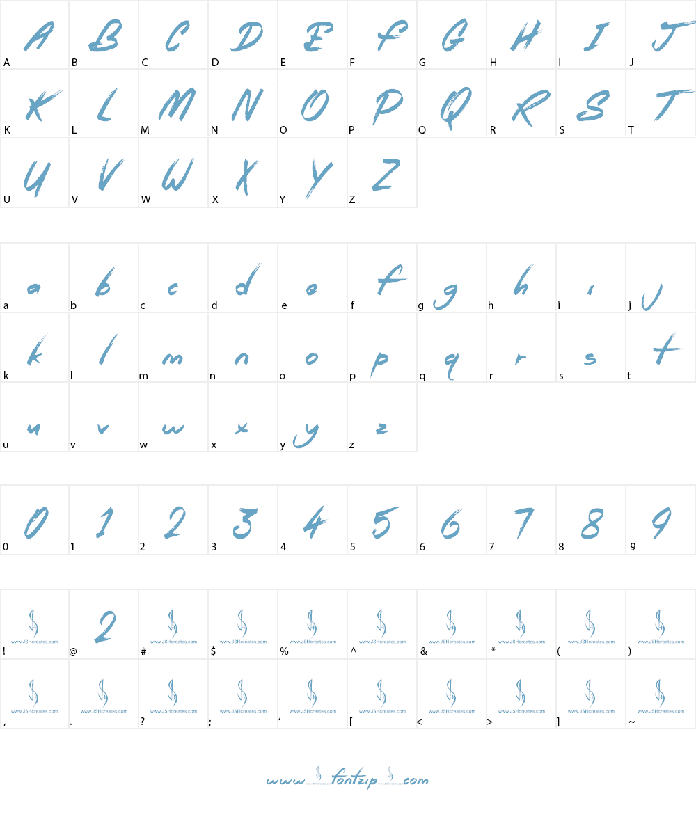 Royal Riot Font Character