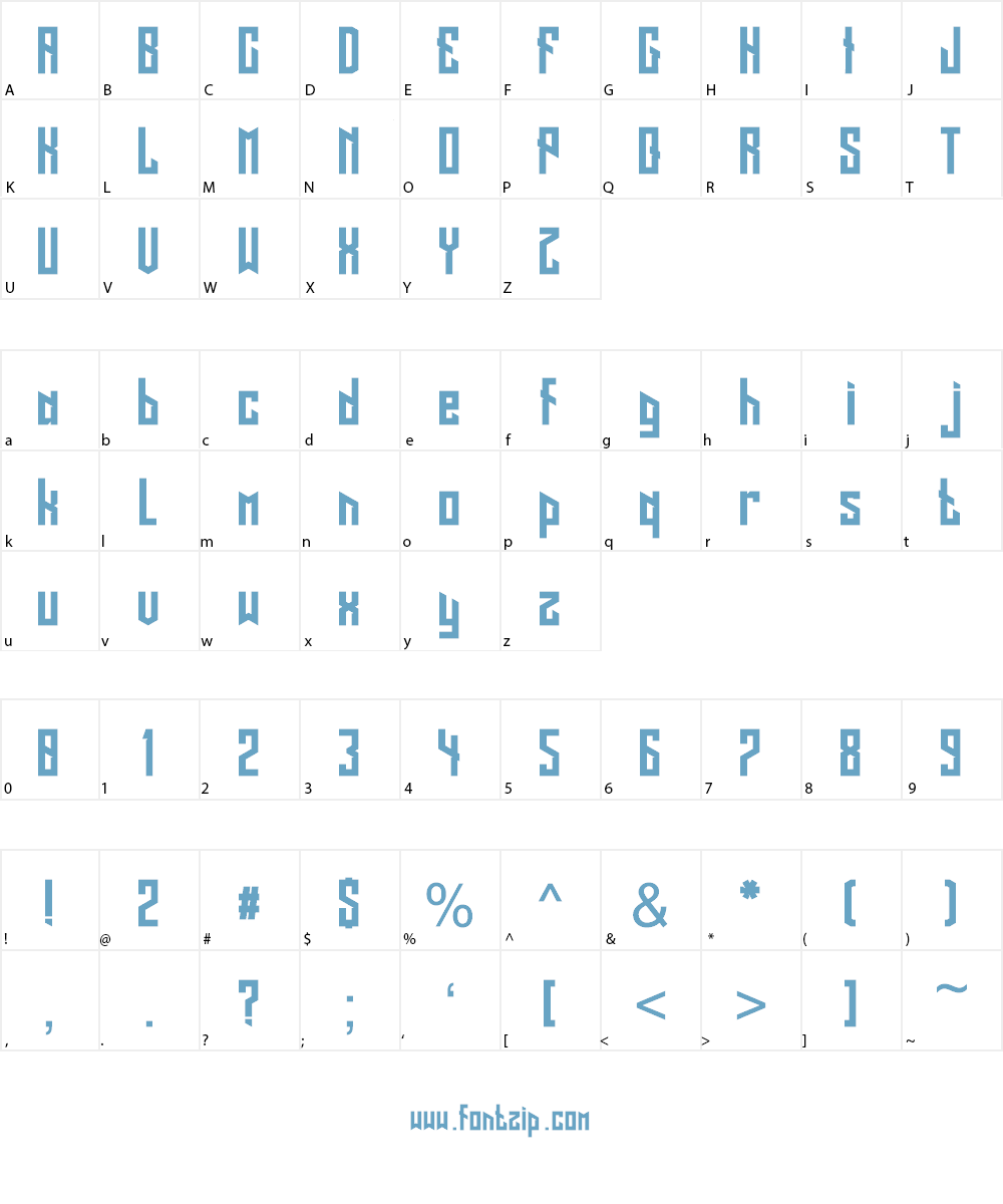 Long Shot Font Character