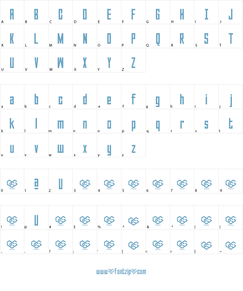 Sabuga Font Character