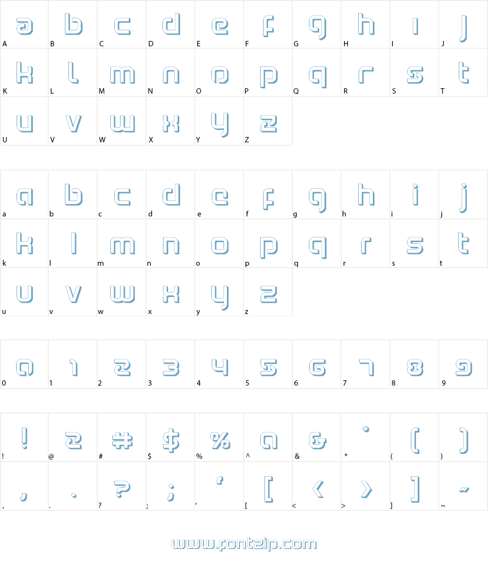 Youngerblood Font Character