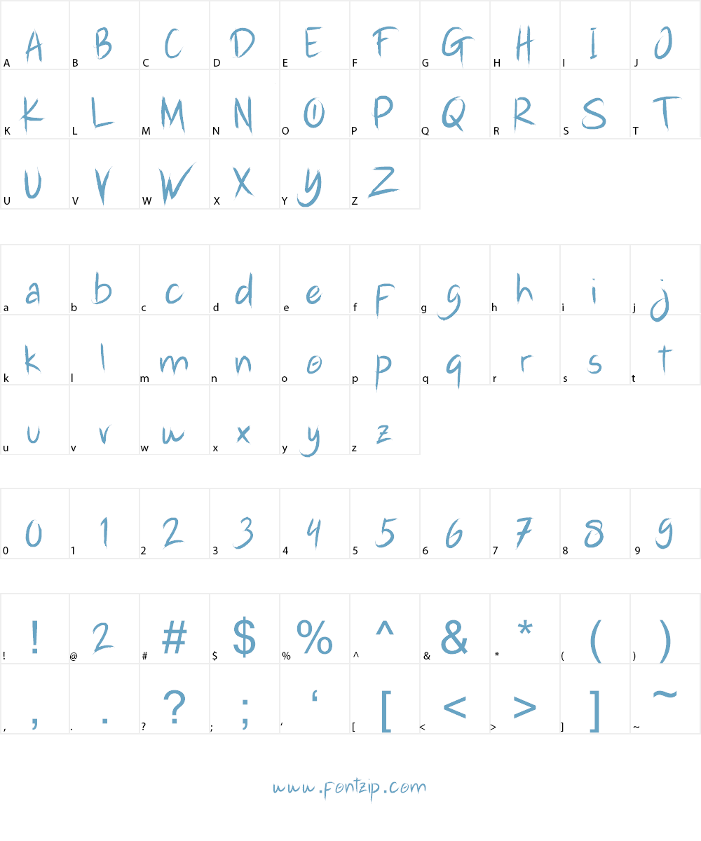 Free Hustle Hardcore Font Character