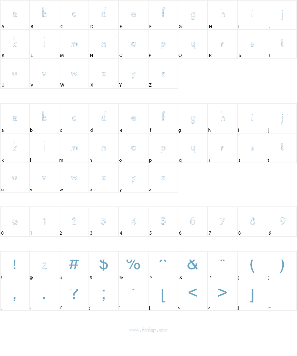 Playgrounds Font Character