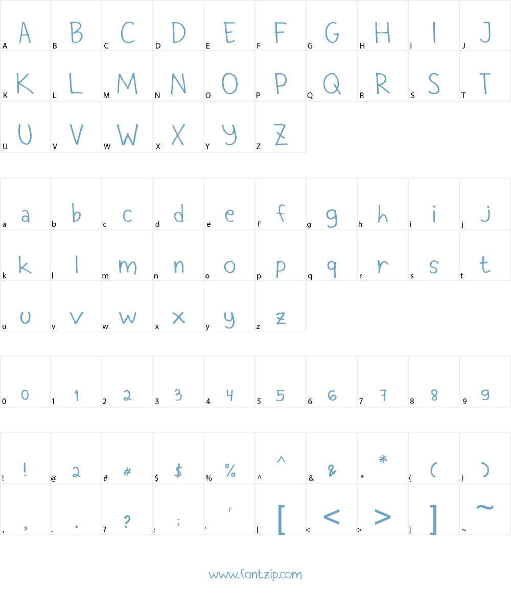 Rizen Font Character