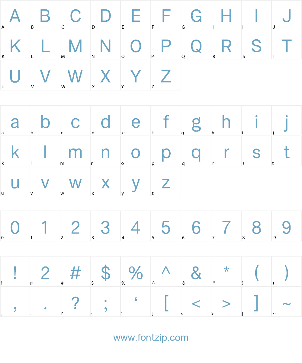 Amurg Font Character